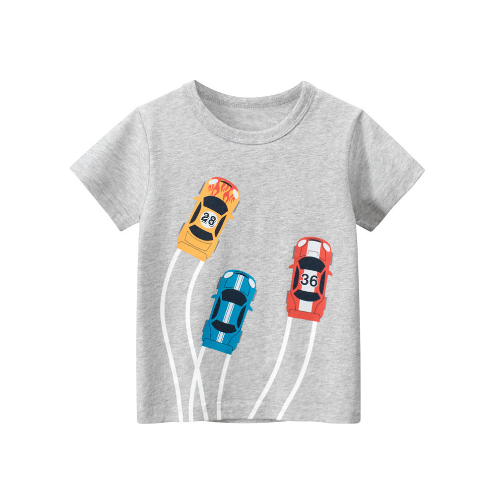 Speed Racing Graphic Tee – 100% Premium Cotton Kids' T-Shirt