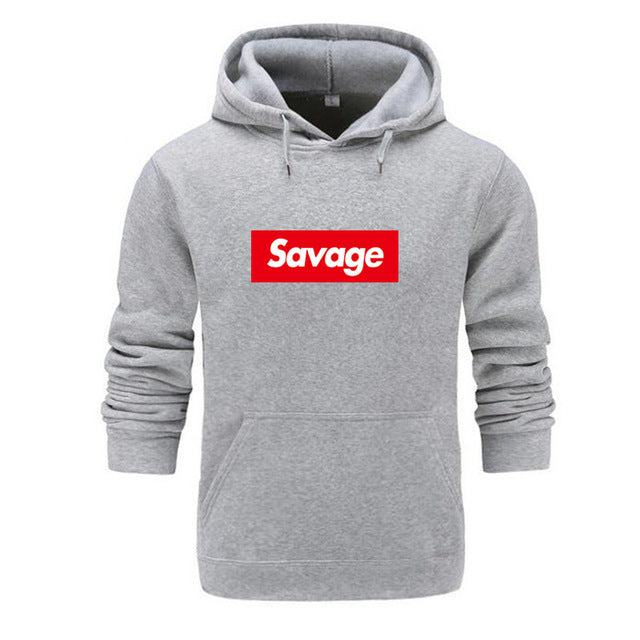 Savage Statement Box Logo Hoodie