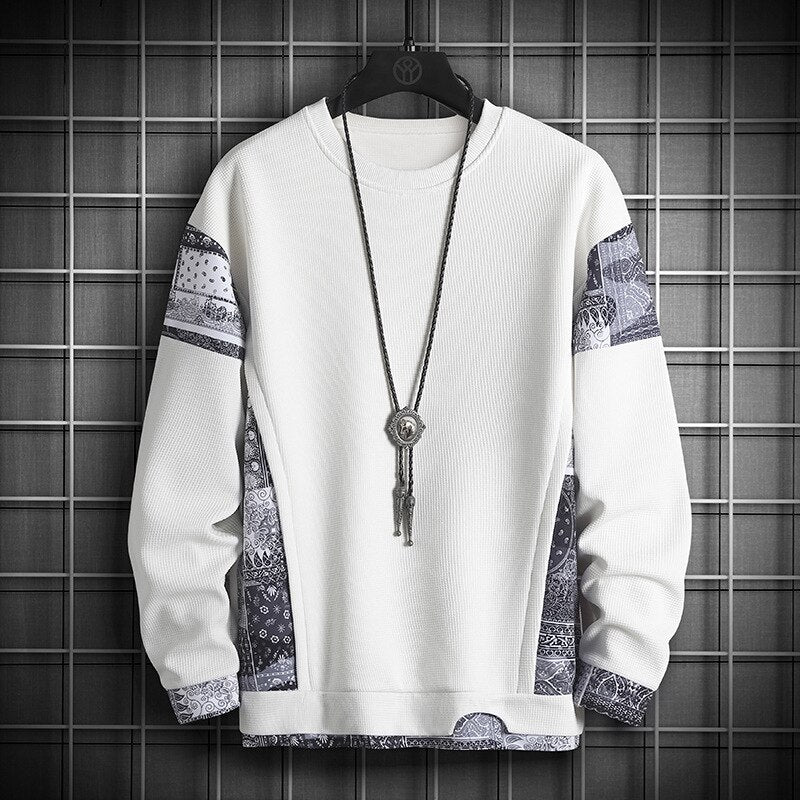 Modular Paisley-Panel Sweatshirt