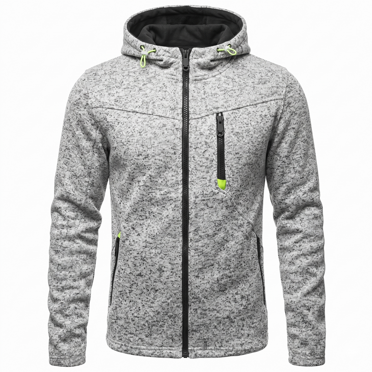 Men's Performance Technical Full-Zip Hoodie - Optimized Stretch & Secure Pockets
