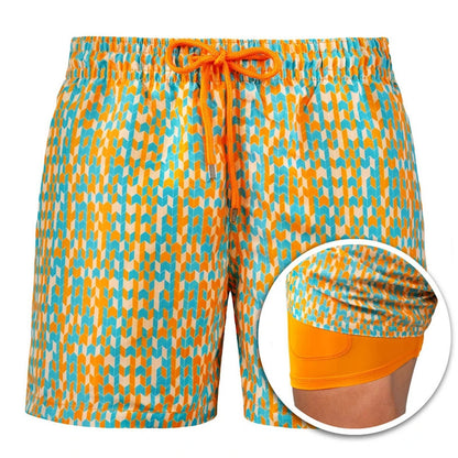 Men’s Signature Patterned Performance Hybrid Shorts