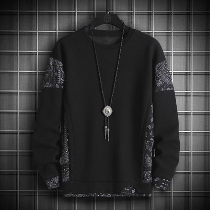 Modular Paisley-Panel Sweatshirt