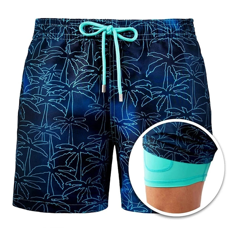 Men’s Signature Patterned Performance Hybrid Shorts