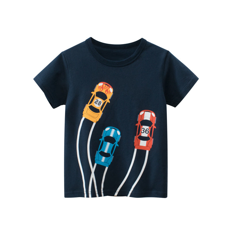 Speed Racing Graphic Tee – 100% Premium Cotton Kids' T-Shirt