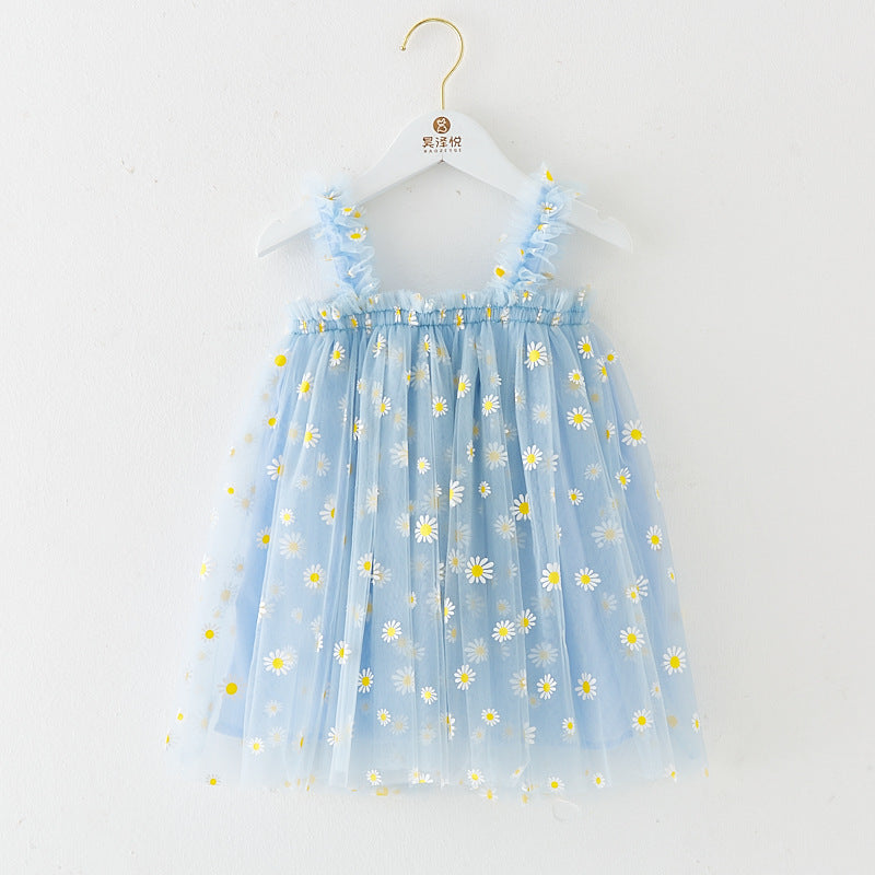 Cotton-Lined Tiered Tulle Twirl Dress for Girls