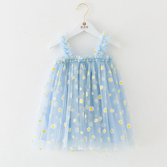 Cotton-Lined Tiered Tulle Twirl Dress for Girls