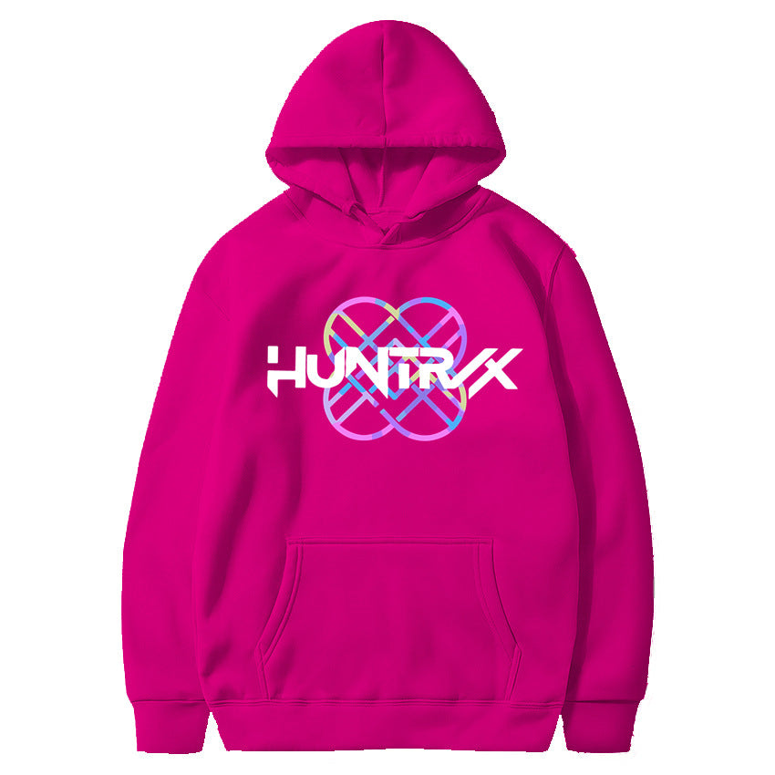 HUNTR/X Urban Loose-Fit Fleece Hoodie – Premium Streetwear