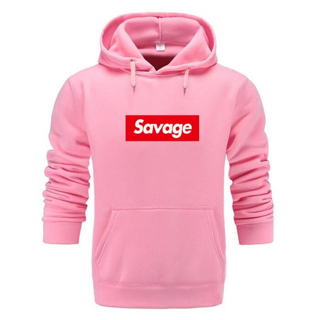 Savage Statement Box Logo Hoodie