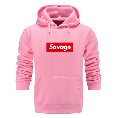 Savage Statement Box Logo Hoodie