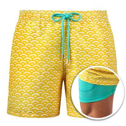 Men’s Signature Patterned Performance Hybrid Shorts