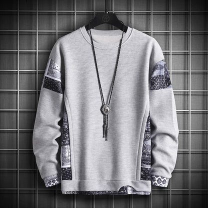 Modular Paisley-Panel Sweatshirt