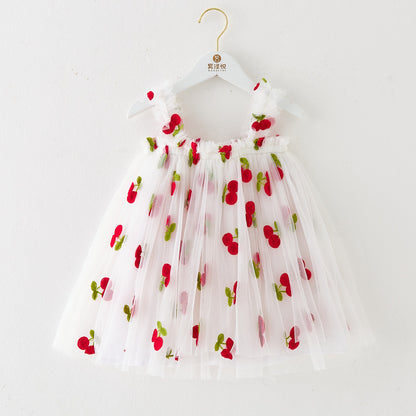 Cotton-Lined Tiered Tulle Twirl Dress for Girls