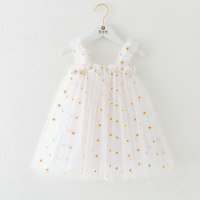 Cotton-Lined Tiered Tulle Twirl Dress for Girls