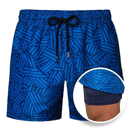 Men’s Signature Patterned Performance Hybrid Shorts