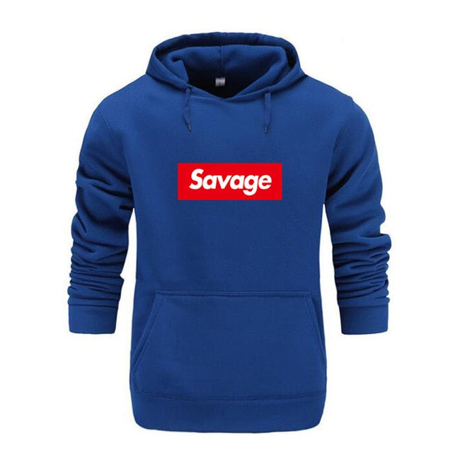 Savage Statement Box Logo Hoodie