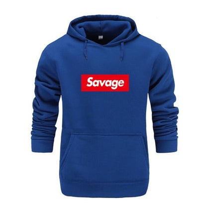 Savage Statement Box Logo Hoodie