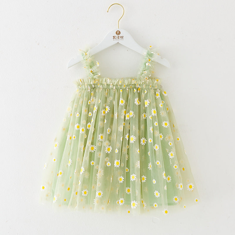 Cotton-Lined Tiered Tulle Twirl Dress for Girls