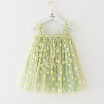 Cotton-Lined Tiered Tulle Twirl Dress for Girls