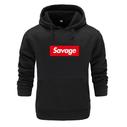 Savage Statement Box Logo Hoodie