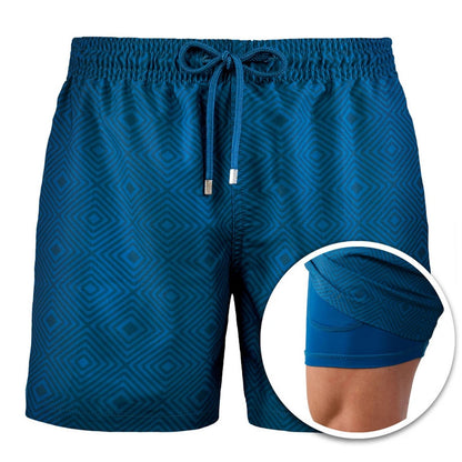Men’s Signature Patterned Performance Hybrid Shorts