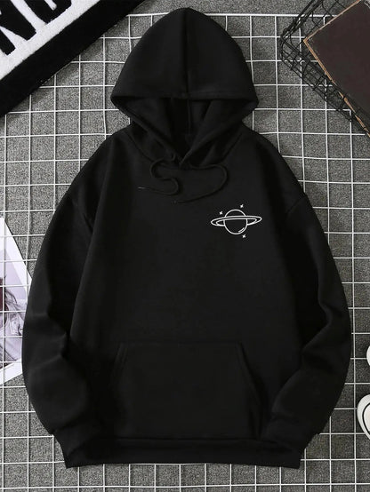 Celestial Orbit Minimalist Graphic Hoodie | Premium Tech-Fiber Streetwear