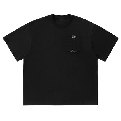 The Signature Pulse Oversized Graphic Pocket Tee