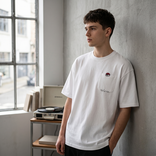 The Signature Pulse Oversized Graphic Pocket Tee