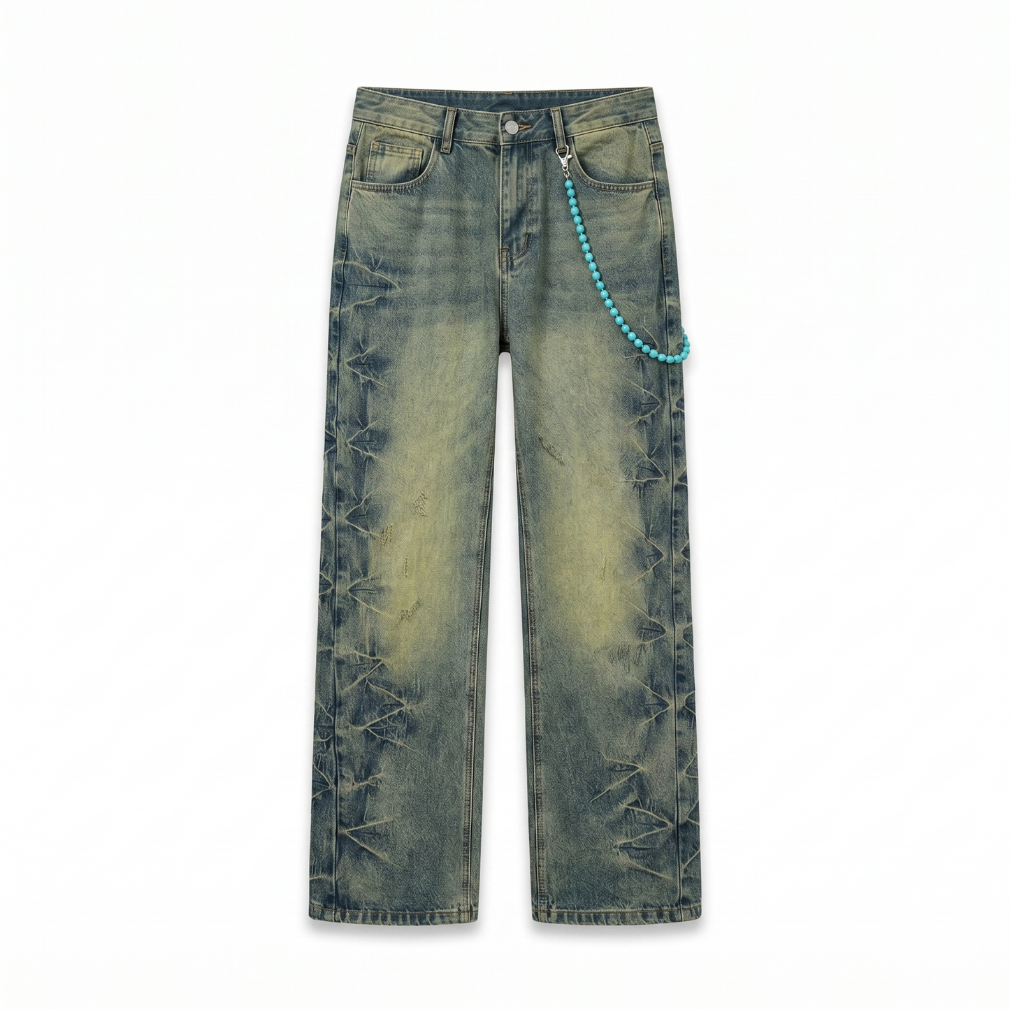 Signature Star-Burst Wide-Leg Pants